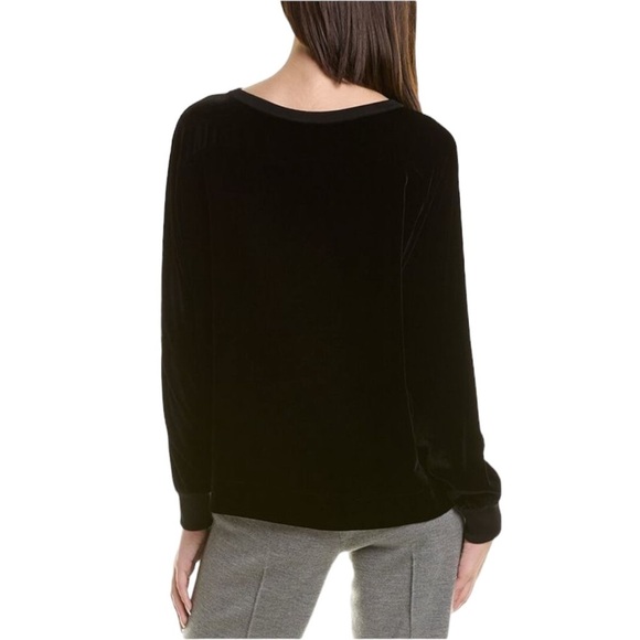 LAFAYETTE 148 Velvet Relaxed Fit Pullover - Picture 2 of 9